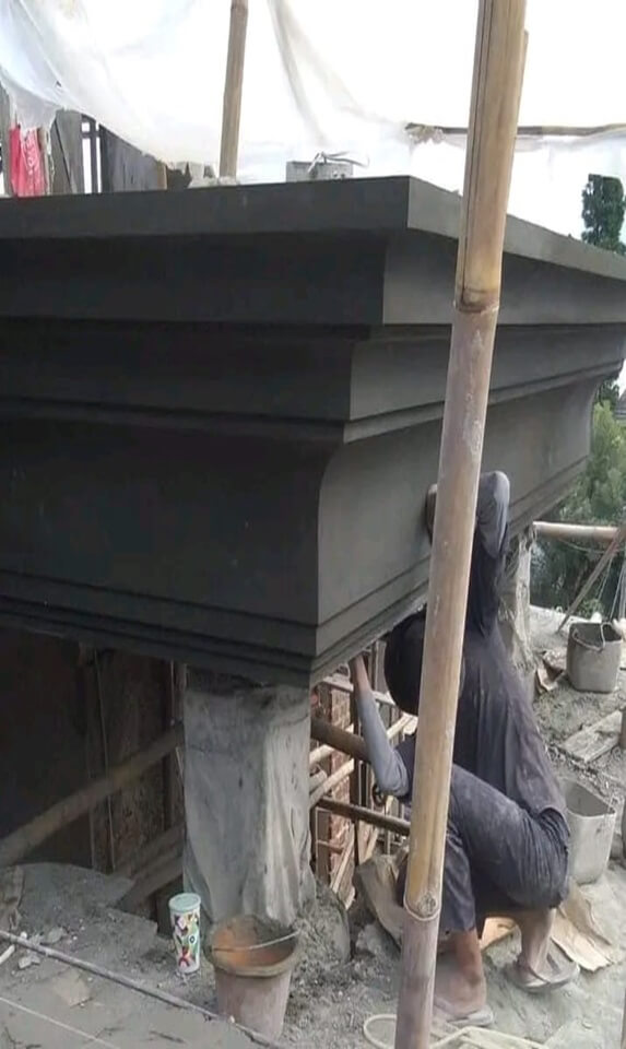 lis ornamen profil beton